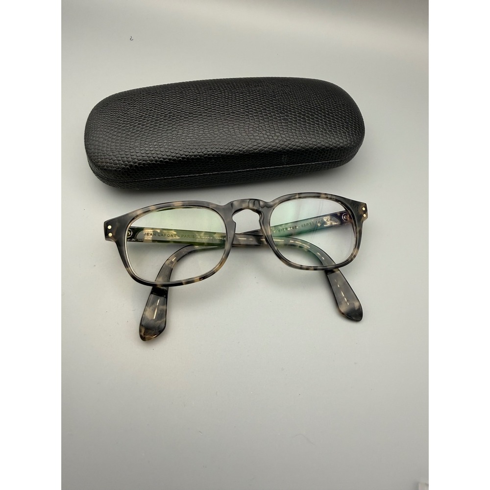 Jean Lafont Recamier Eyeglasses 48-21 Grey Tortoise Good France FrameCase Luxury
